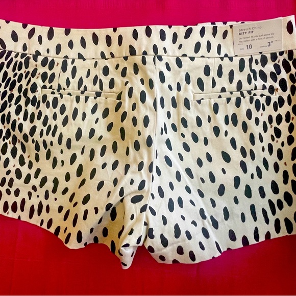 J. Crew leopard print (stretch) chino shorts with 3” inseam. - Picture 3 of 4